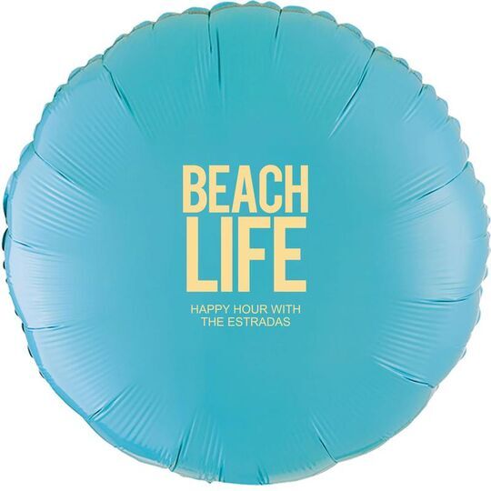 Beach Life Mylar Balloons